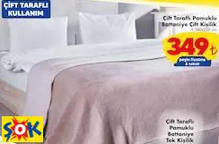 ÇİFT TARAFLI PAMUKLU BATTANİYE ÇİFT KİŞİLİK ÇİFT TARAFLI PAMUKLU BATTANİYE ÇİFT KİŞİLİK